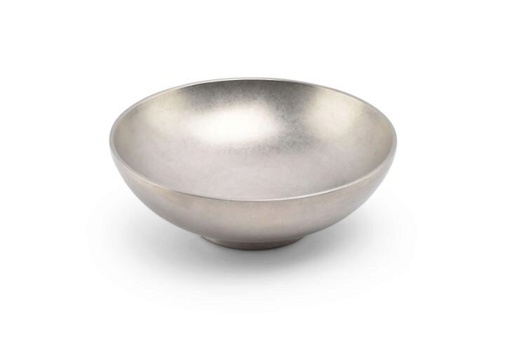 [60252039] F2D BOL COUPE DOUBLE PAROI ARGENT VINTAGE 22XH7.5CM