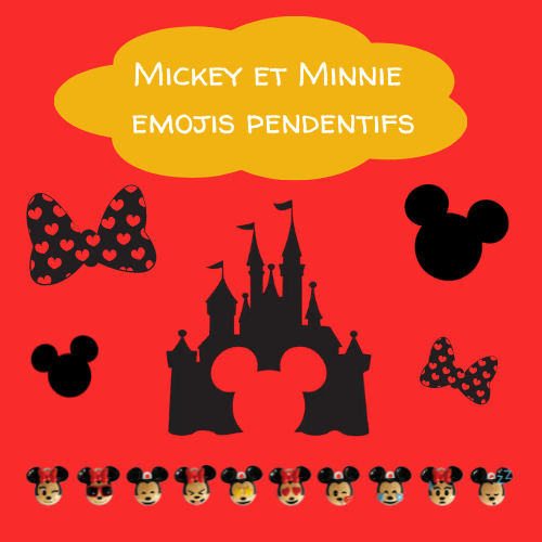[60229113] SANTONS 100PCS "MICKEY ET MINNIE EMOJIS"  ***NEW 2025***