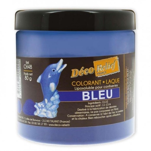 [70409306] CHOCOLATE POWDER COLOURANT BLUE 80GRCH 48