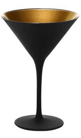[57659472] STOLZLE VERRE OLYMPIC COUPE COCKTAIL NOIR/OR 24CL