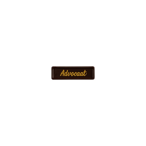[08058391] 2002447 ADVOCAAT PLATE 3.8X1.2 CM 300PCS ***S/CDE***