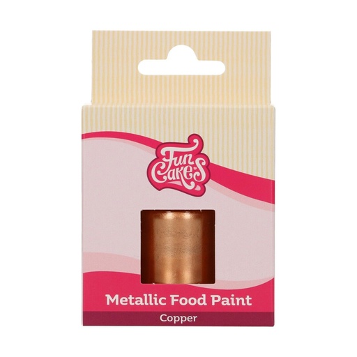 [08053790] FUNCAKES METALLIC COPPER FOOD PAINT 30ML
