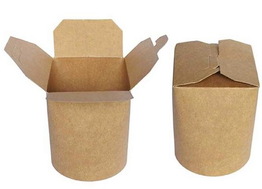 [53533111] KRAFT PASTA BOX 950ML 9.5X9.5XHT11CM 25PCS