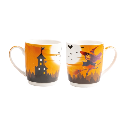 [62000088] HALLOWEEN WITCH MUG Ø8.5CMXH10CM