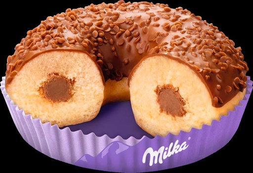 [05101981] ❄️B & B 2293 DONUT FILLED WITH CHOCOLATE MILKA MILKA 48 X 65GR