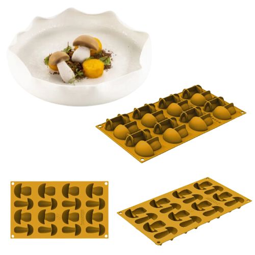 [51661529] SILIKOMART NATURAE PRO MOULE SILICONE PORCINO  N.16 3,6X5,9XH1,8CM / 4,6X5,3XH2,2CM