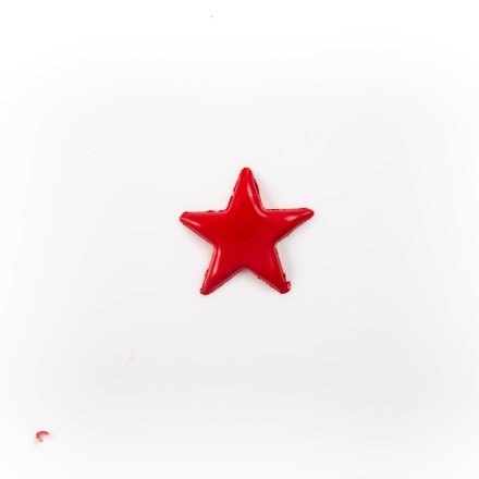 [08054397] 2014636 RED CHOCOLATE STAR BLISTER Ø 25MM 175 PIECES