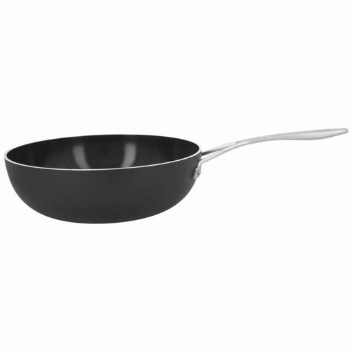 [60251043] DEMEYERE ALU PLUS 3 CERAFORCE WOK 28CM FLAT BOTTOM