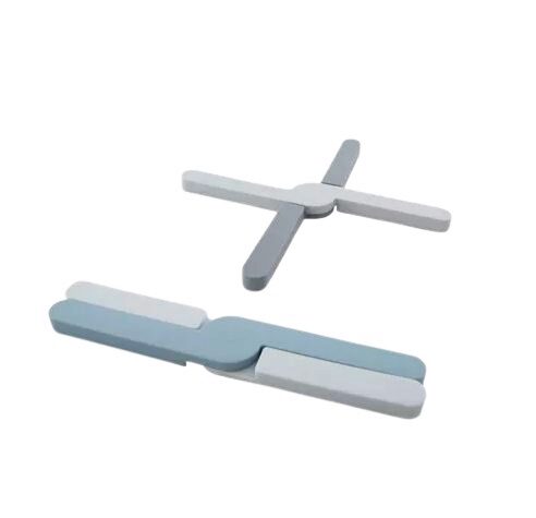 [57662045] DOTZ GRIJS OPVOUWBARE SILICONEN ONDERZETTERS 20X3.2X1.1CM