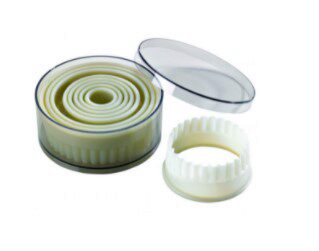 [70408751] DECOUPOIR EXOGLASS 9P RONDS CANNELES  DE 2 A 10CM