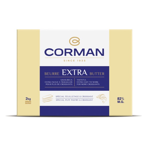 [05010016] CORMAN BEURRE EXTRA 82% FEUILLETAGE &  CROISSANT NEUTRE 5 X 2KG 0029125 - 29777501