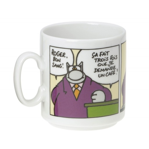 [60231004] LE CHAT MUG STRIP COULEUR ROGER BON SANG 30CLP.GELUCK