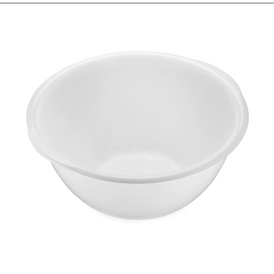 [52107252] WIT POLYPROPYLEEN BESLAGKOM DIAM 23CM - 2.5L