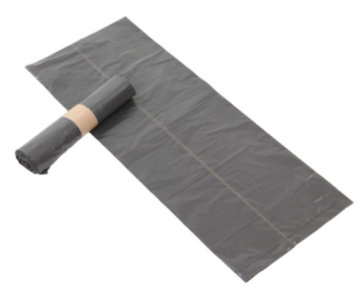 [62251001] ROL VAN 25 GRIJZE VUILNISZAKKEN 60L 720X900MM HDPE