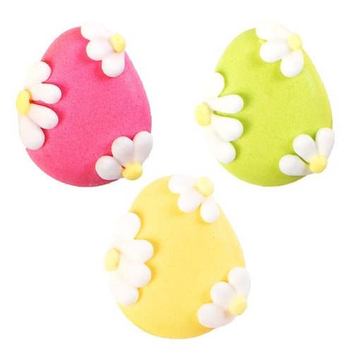 [08054774] 1054602 EGGS WITH FLOWER 2.5X2CM 144PCS ***S/CDE***