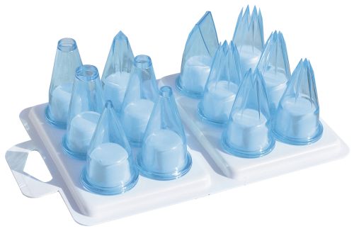 [50921110] 12 PVC MONDSTUK BLAUW/BT LEERLING