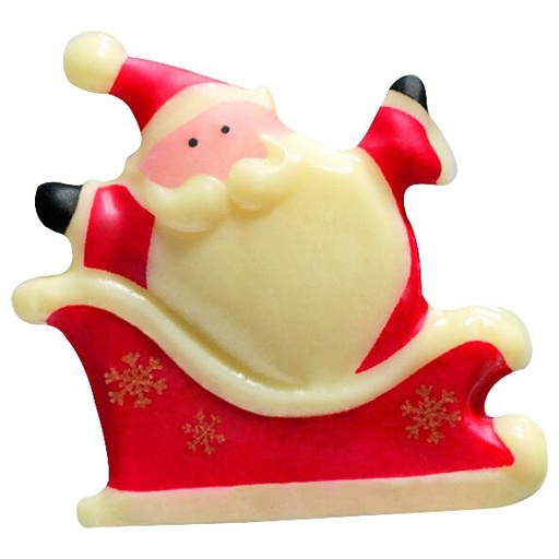 [08056236] 087104 PCB SANTA CLAUS CB ON HIS SLEIGH 4.5X4.1CM 80PCS ***ON/ORDER***