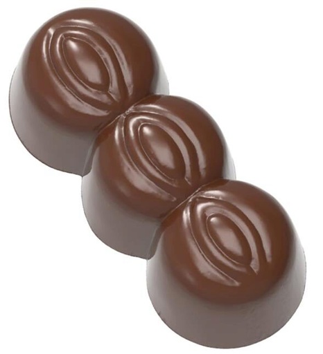 [70410490] THREE NUTS CHOCOLATE MOLD CW239113.5X27.5CM * 3X8 *13GR