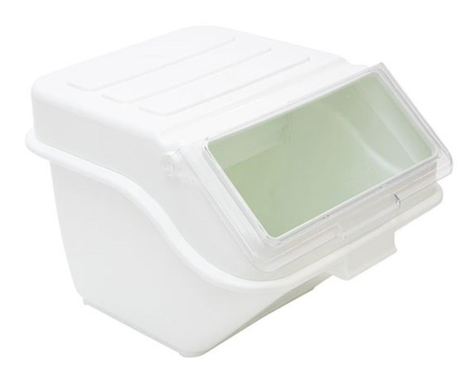 [50611214] WHITE INGREDIENTS BIN 48L BPA FREE W/LID