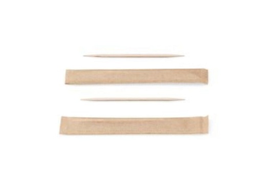 [53522255] SIER WOODEN TOOTHPICKS 65MM 2 POINTS INDIVIDUALLY PACKED BOX OF 1000 PCES