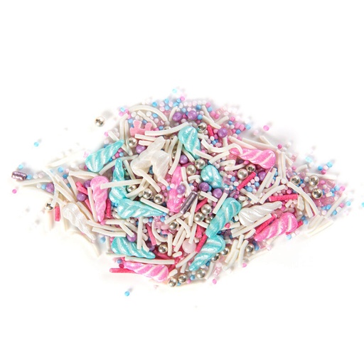 [08054303] *FF*1061209 ROZE/BLAUW/WITTE EENHOORNMIX IN SUIKER 500G