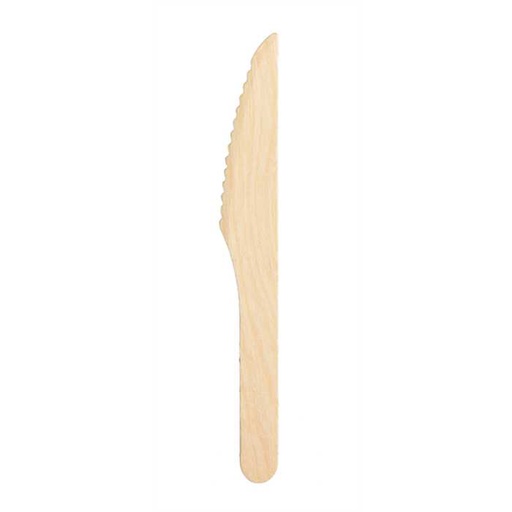 [53533121] 16.5CM WOODEN KNIVES 100PCS