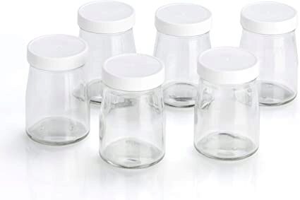 [60251116] CUISINART SET 6 POTS VERRE YAOURTIERE