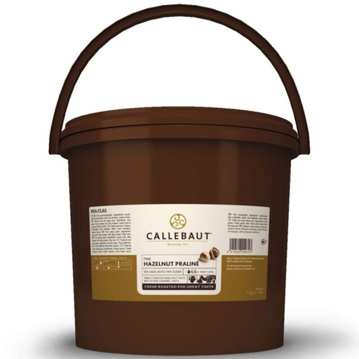 [03070024] CALLEBAUT PRA CLAS E4 19A HAZELNOOTPRALINE  EMMER VAN 1KG = KG