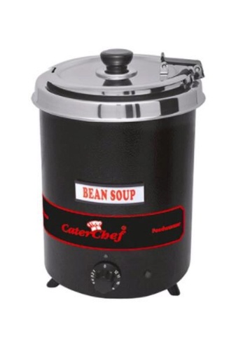 [60521113] CATERCHEF BAIN MARIE "FOOD WARMER" STRAIGHT 5.7L BLACK DIAM 35.2CM-300W