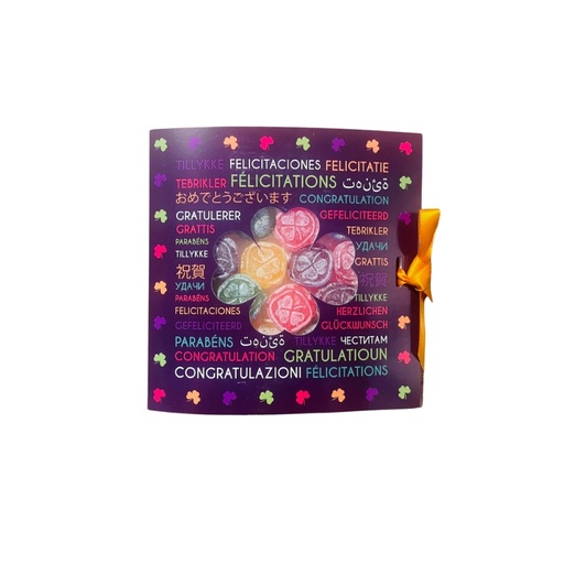 [14100644] LUCKY SWEET CANDY ASSORTMENT 65GR "CONGRATULATIONS" CARD