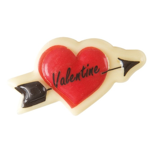 [08055007] 2068039 COEUR AVEC FLÈCHE VALENTINE 5X2,5CM 120PCS ***S/CDE***