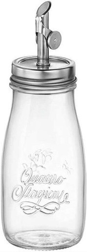 [74001096] BORMIOLI ROCCO GLASS OILER 40CL WITH MECHANICAL CLOSURE