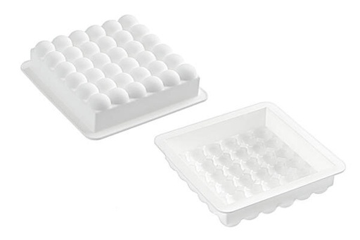 [51657206] SILIKOMART VORM BUBBLES 180X180MM H50MM VOL 1400ML TORTAFLEX