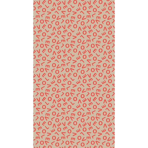 [08054561] 2046146 FEUILLE TRANSFERT LOVE ROZE 30X40CM 30 STUKS***S/CD***