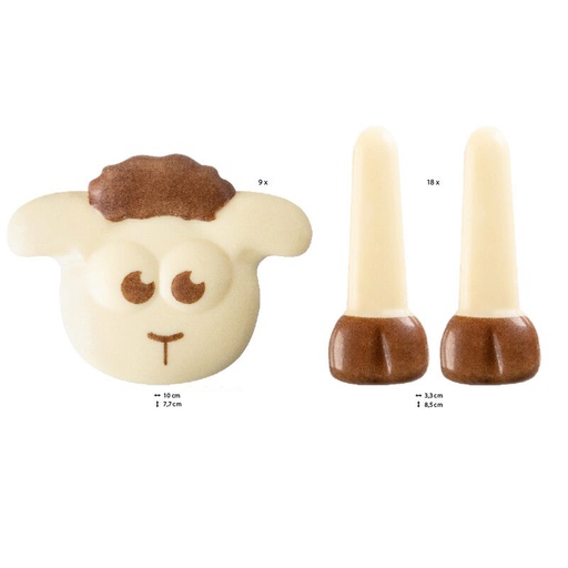 [08053955] 2012815 SET MOUTON TETE & PATTE  9SETS PCES ***S/CDE***