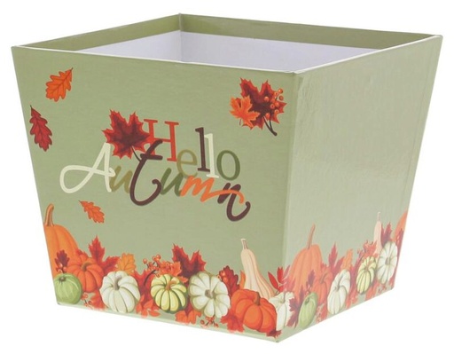 [60700528] HELLO AUTUMN SQUARE BASKET 144X144X120MM
