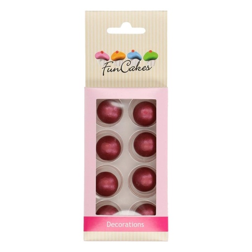 [08053106] RUBY CHOCOLADEBAL 2CM 8 STUKS
