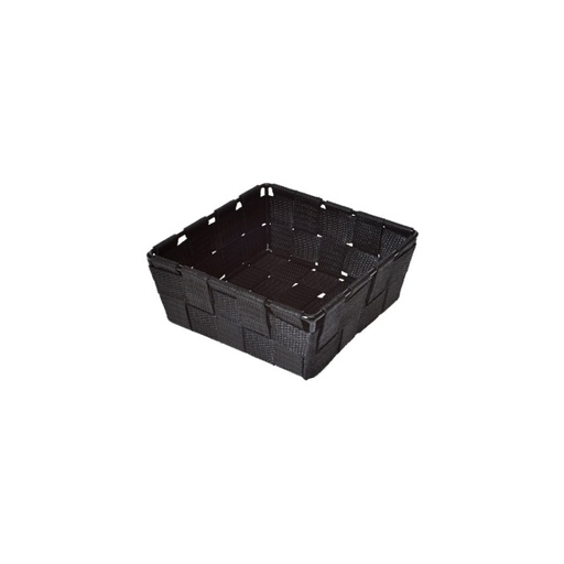 [60300334] SQUARE BLACK RUSH BASKET 15CMX15CM
