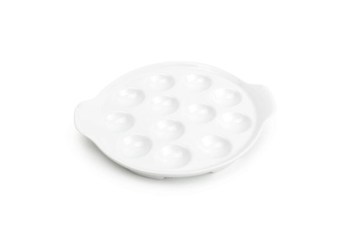 [74500558] BONBISTRO PORSELEINEN SLAKKENSCHAAL 12 GATEN 19CM
