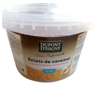 [05101402] 1/3MM CRISPY MILK CARAMEL SLIVERS DUPONT D'ISIGNY 800GR