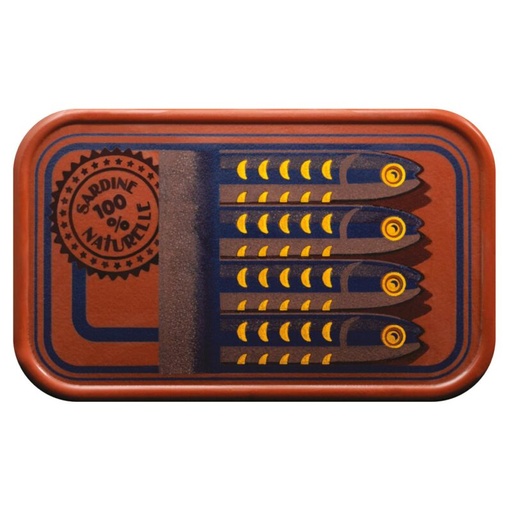 [08056981] 061115 PCB BLISTERS COUV BTES SARDINE 100% NATURELPR 16 PCES 11,5X7 CM 4PCES ***S/CD***