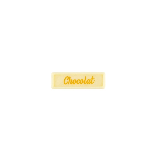 [08058399] 2002455 CHOCOLATE PLATE 3.8X1.2 CM 300PCS ***S/CDE***