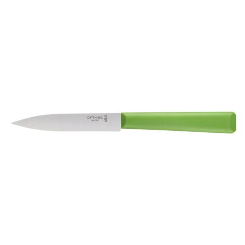[54917661] OPINEL PARING KNIFE N°312 THE ESSENTIALS+ STAINLESS STEEL/POLYMER APPLE GREEN