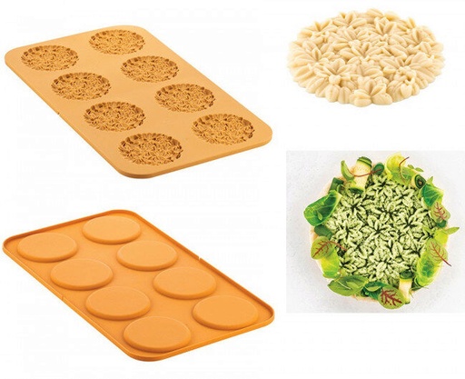 [60250935] SILIKOMART NATURAE PRO ERBETTA MOLD 43 8P 43ML DIAM 100MM H 8MM