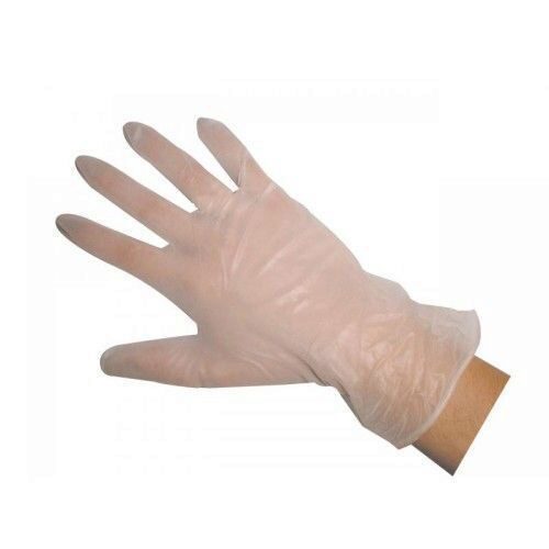 [53162015] GANTS VINYLE TAILLE MEDIUM NON POUDRE 100 PIECES TRANSPARENT