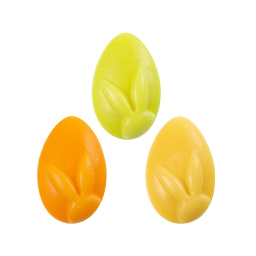 [08054786] 2069177 2D EIEREN GEASSORTEERDE KLEUREN 2X3CM 150 STUKS