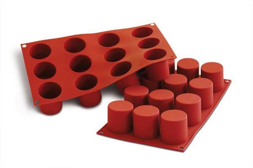 [70408252] SILIKOMART VORM ANTI-AANBAKPLAAT SF0998 1/3-50°12 CILINDERS DIAM 48MM H 50MM 83ML