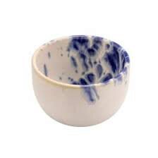 [60251718] LE COQ PHOBOS WHITE BLUE DOTS CUP 8.5XH4.5CMSTONEWARE - LPHO019BB210085