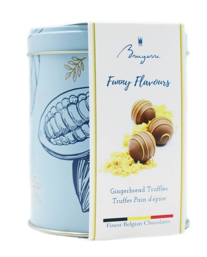 [11040226] BRUYERRE BOITE METAL TRUFFES PAIN EPICES 100GR 8X100GR