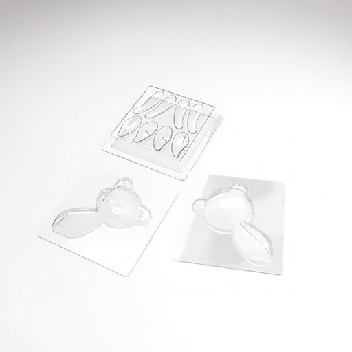 [08057557] 070424 PCB MOULES TEDDY BEAR POUR 4 PIÈCES 12PCES***S/CD***